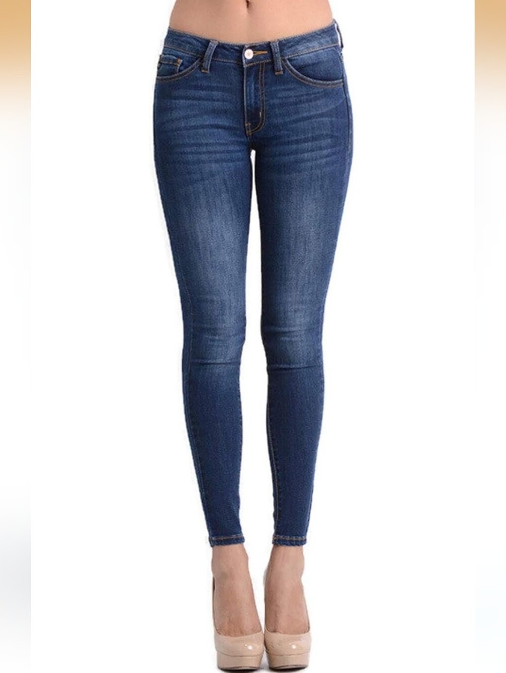 KanCan Skinny Mid Rise Ankle Jeans Pants